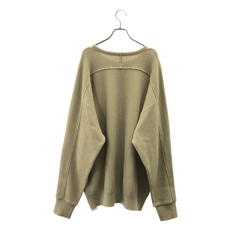 YANTOR / ヤントル | 10G Cotton Coarsely Knit クルーネックニット | F | メンズ