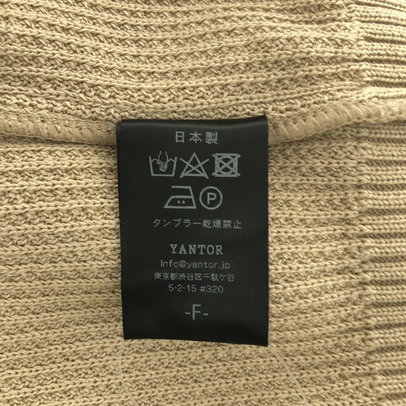 YANTOR / ヤントル | 10G Cotton Coarsely Knit クルーネックニット | F | メンズ