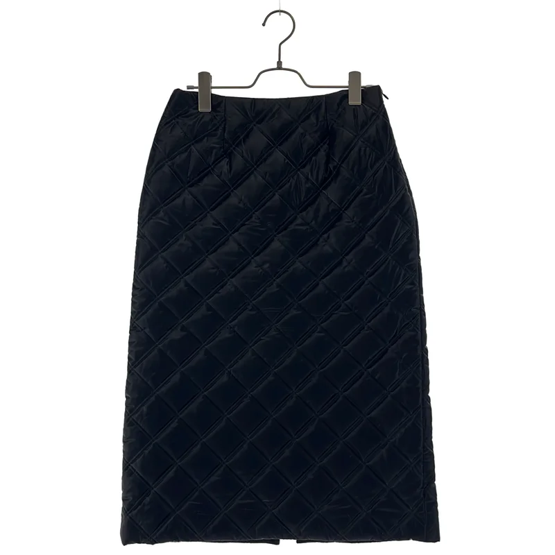 BORDERS at BALCONY / ボーダーズアットバルコニー | QUILTING MINI SKIRT / キルティング スリット スカート | 38 | レディース