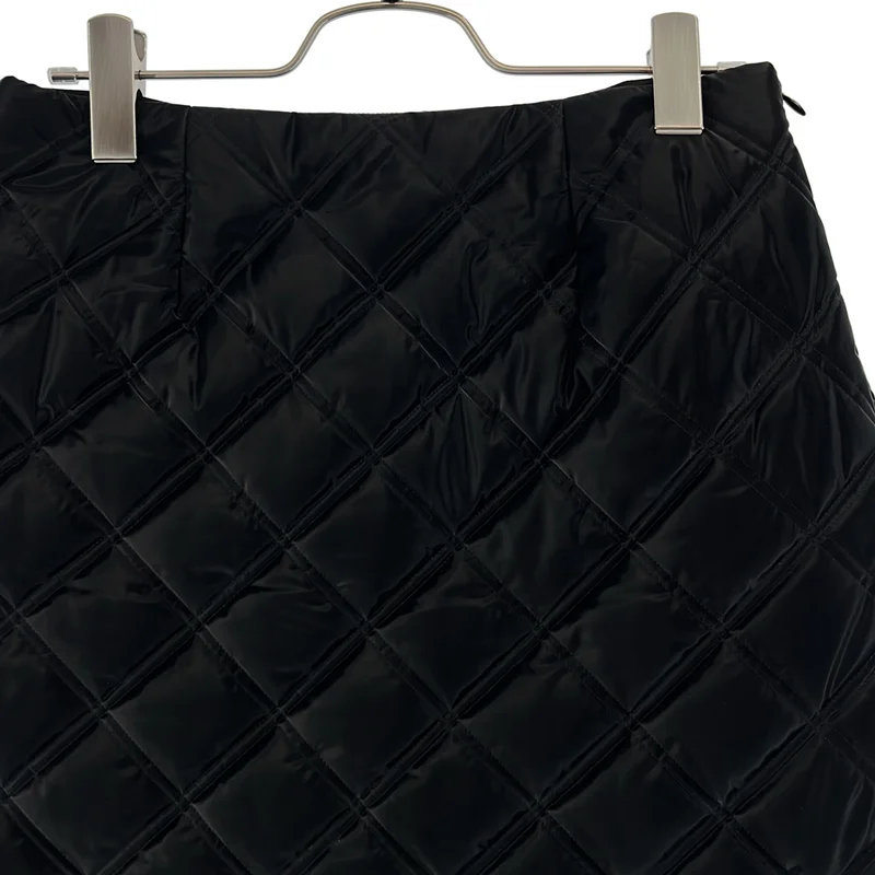 BORDERS at BALCONY / ボーダーズアットバルコニー | QUILTING MINI SKIRT / キルティング スリット スカート | 38 | レディース