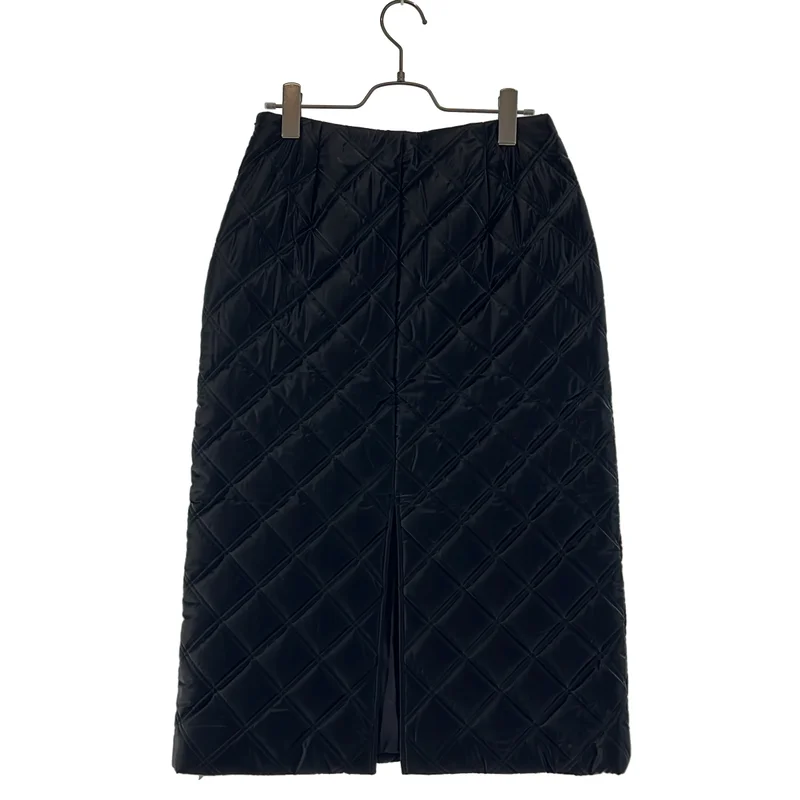 BORDERS at BALCONY / ボーダーズアットバルコニー | QUILTING MINI SKIRT / キルティング スリット スカート | 38 | レディース