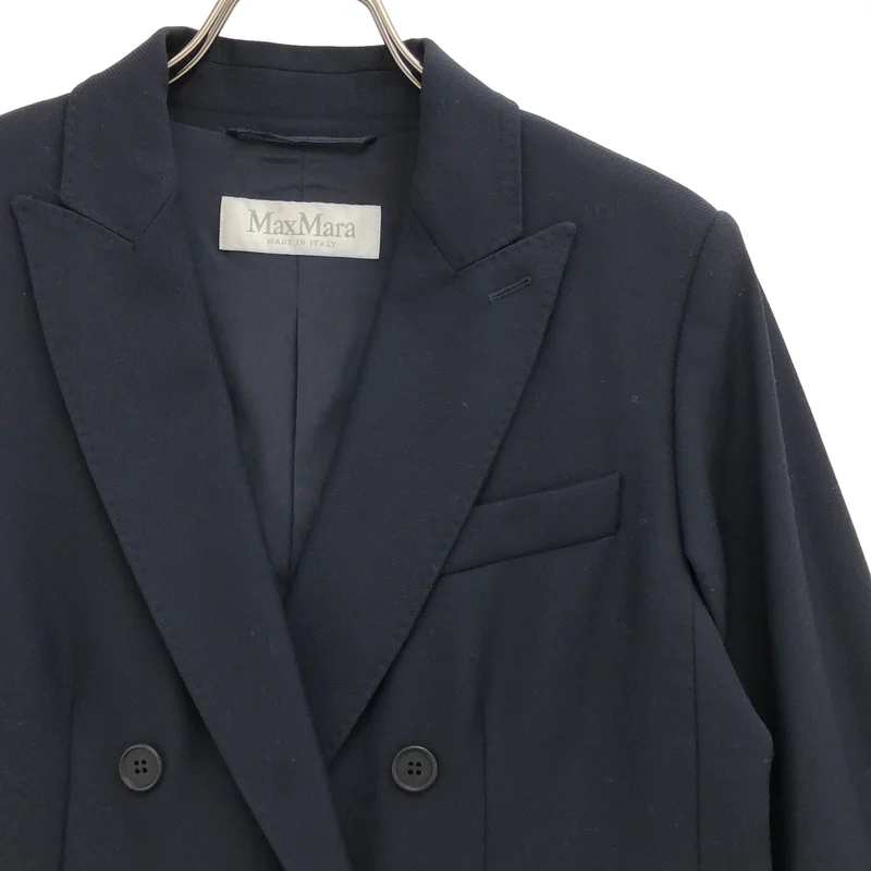 Max Mara / マックスマーラ | ウール ダブルブレスト テーラードジャケット | 38 | レディース