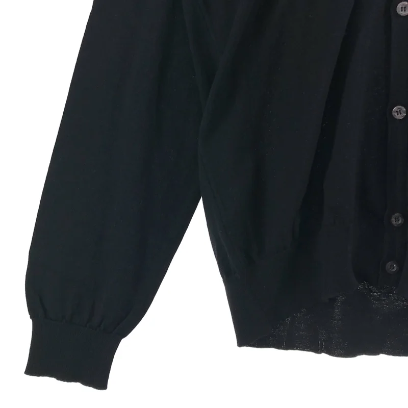 JOHN SMEDLEY / ジョンスメドレー | ウール コットン Vネックカーディガン | L | メンズ