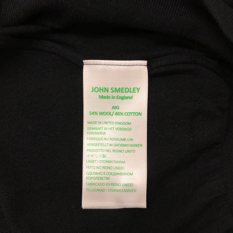 JOHN SMEDLEY / ジョンスメドレー | ウール コットン Vネックカーディガン | L | メンズ