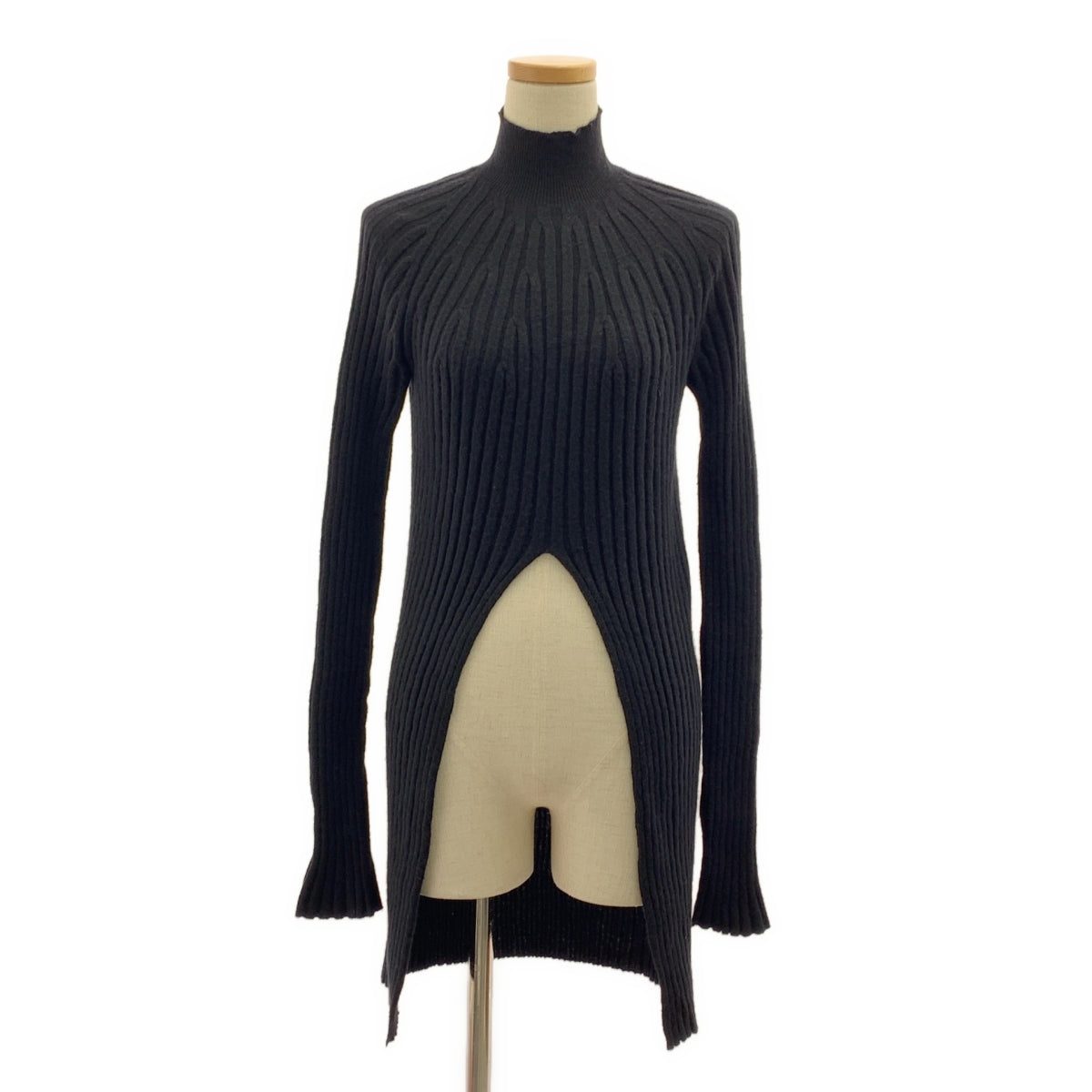 【美品】  JIL SANDER / ジルサンダー | 2023AW | wordrobe ワードローブ ウール クルーネック ニット | 32 | ブラック | レディース JIL SANDER（ジルサンダー）の「【WARDROBE】SWEATER CN LS（ニット