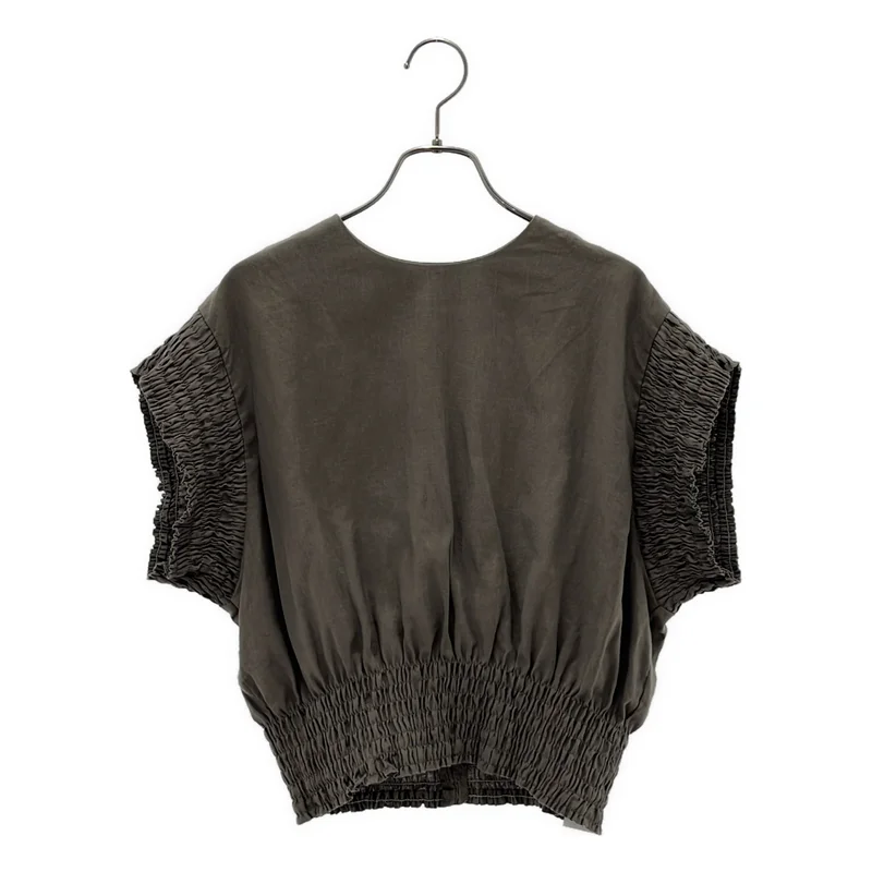 HYKE / ハイク | 2026SS | LINEN SHIRRED BLOUSE シャツ 261-15269 | 1 | レディース