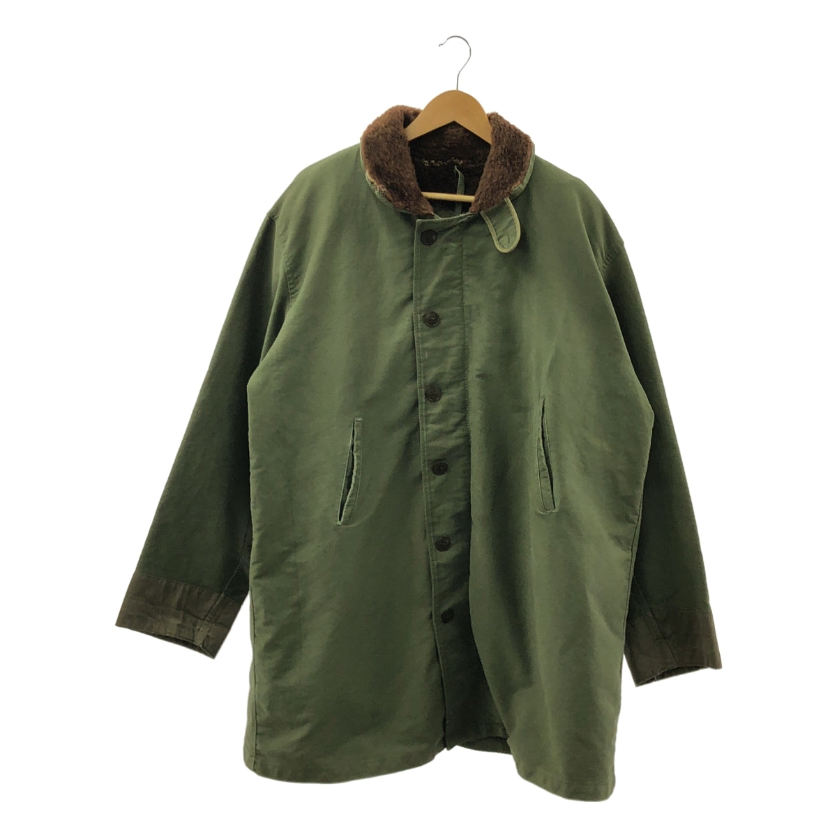 VINTAGE / ヴィンテージ古着 | 60s FRENCH ARMY フランス軍 ECLAIRジップ 裏ボア デッキジャケット ロング | オリーブ | メンズ VINTAGE / ヴィンテージ古着 | 60s FRENCH ARMY フランス軍 ECLAIR