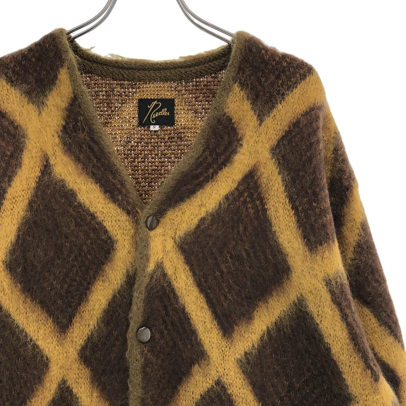 Needles / ニードルス | Mohair Cardigan Mosaic / オーバーシルエット モヘヤ ニット カーディガン | S | メンズ
