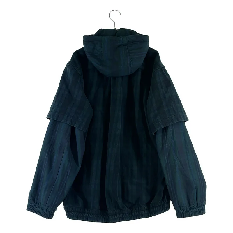 sacai / サカイ | 2024AW | Gonz Multi Patch Plaid Hoodie レイヤード 切替 フーテッド フランネルシャツ | 1 | メンズ