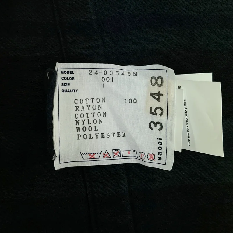 sacai / サカイ | 2024AW | Gonz Multi Patch Plaid Hoodie レイヤード 切替 フーテッド フランネルシャツ | 1 | メンズ