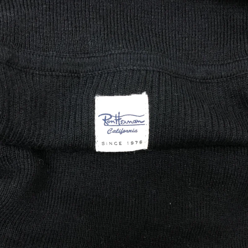 Ron Herman / ロンハーマン | コットン カシミヤ リブ ハイネック ニット セーター | XS | レディース