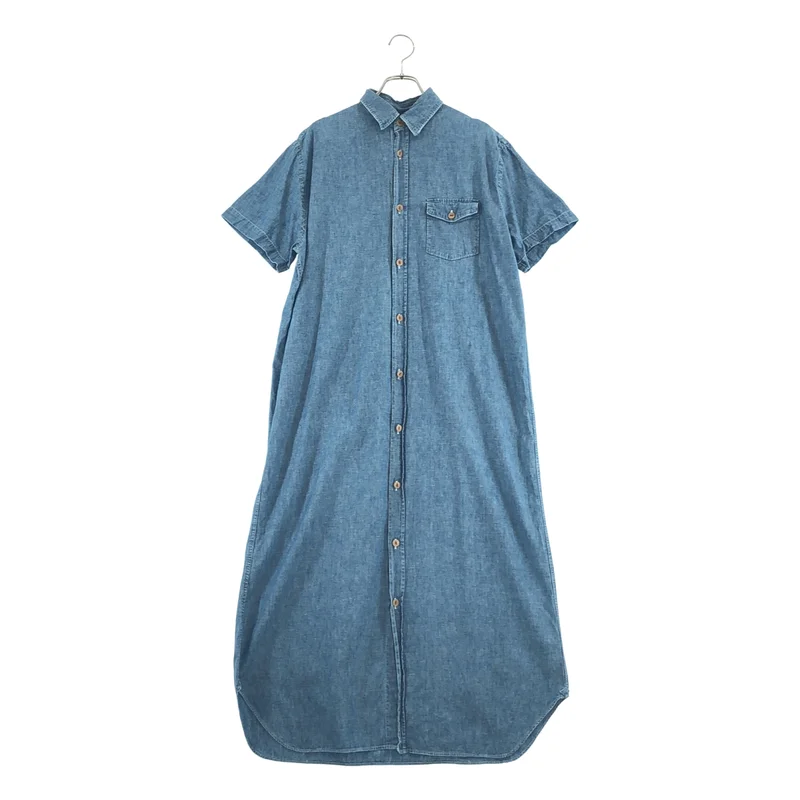 JUNYA WATANABE COMME des GARCONS denim / ジュンヤワタナベコムデギャルソンデニム | 2017SS | タンクトップドッキング 半袖 デニムシャツワンピース | M | レディース