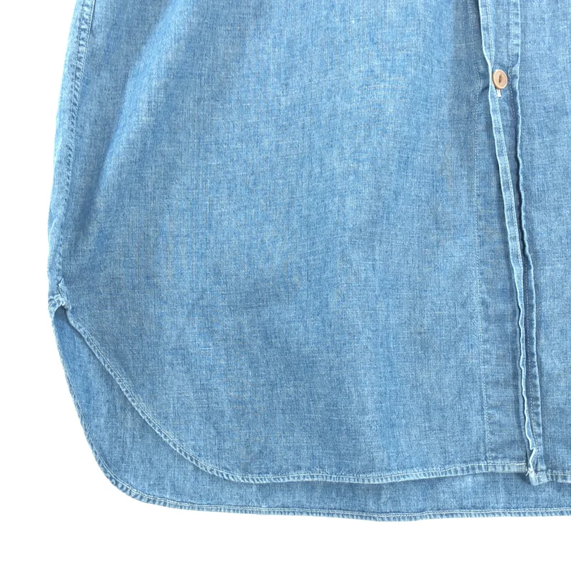 JUNYA WATANABE COMME des GARCONS denim / ジュンヤワタナベコムデギャルソンデニム | 2017SS | タンクトップドッキング 半袖 デニムシャツワンピース | M | レディース