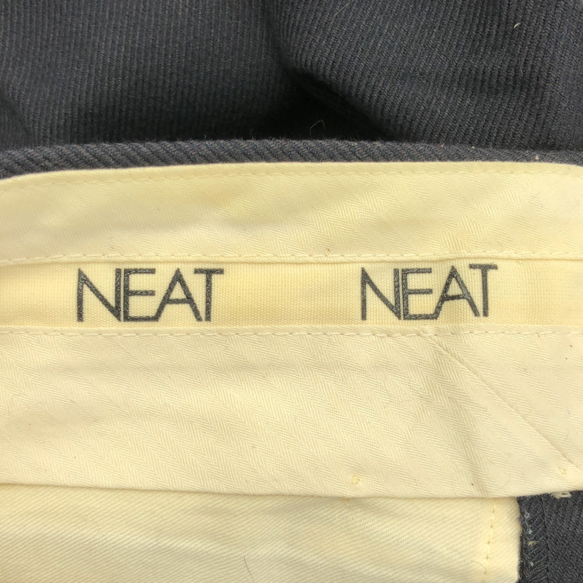 NEAT / ニート | ペイントスプラッター 2タック ワイドパンツ | 44