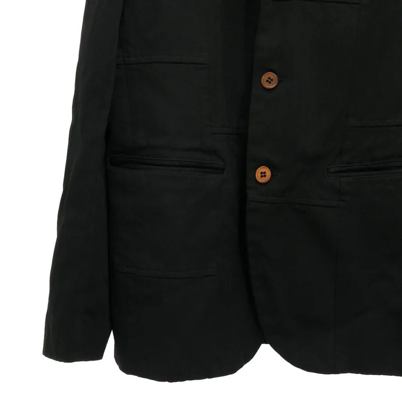 COMME des GARCONS HOMME DEUX / コムデギャルソンオムドゥ | 2024SS | セットアップ / ポリ縮絨 ストライプ パッチワーク テーラードジャケット / イージーテーパードパンツ | S | メンズ