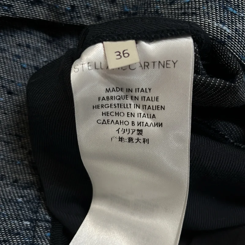 STELLA McCARTNEY / ステラマッカートニー | ツイード タック ワイドパンツ | 36 | レディース