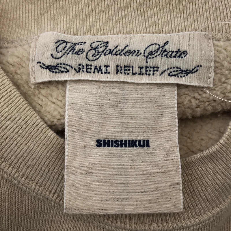 THE SHISHIKUI / シシクイ | × REMI RELIEF / Brushed Crew 裏起毛 スウェットトレーナー | XS | レディース