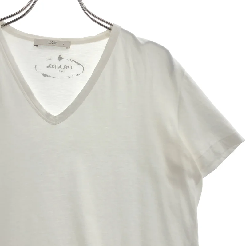 PRADA / プラダ | Vネック Tシャツ | L | レディース