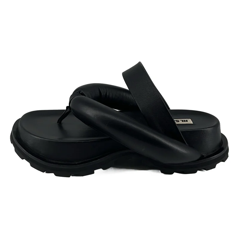 JIL SANDER / ジルサンダー | PLATFORM SANDALS レザーサンダル | 39 | レディース