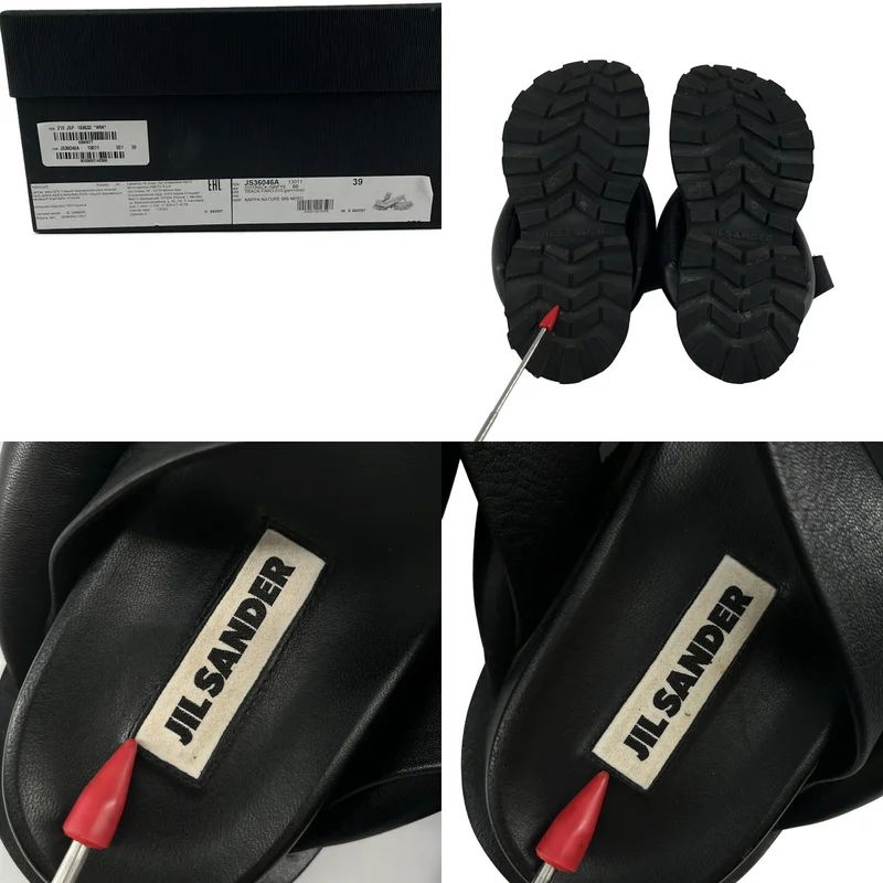 JIL SANDER / ジルサンダー | PLATFORM SANDALS レザーサンダル | 39 | レディース