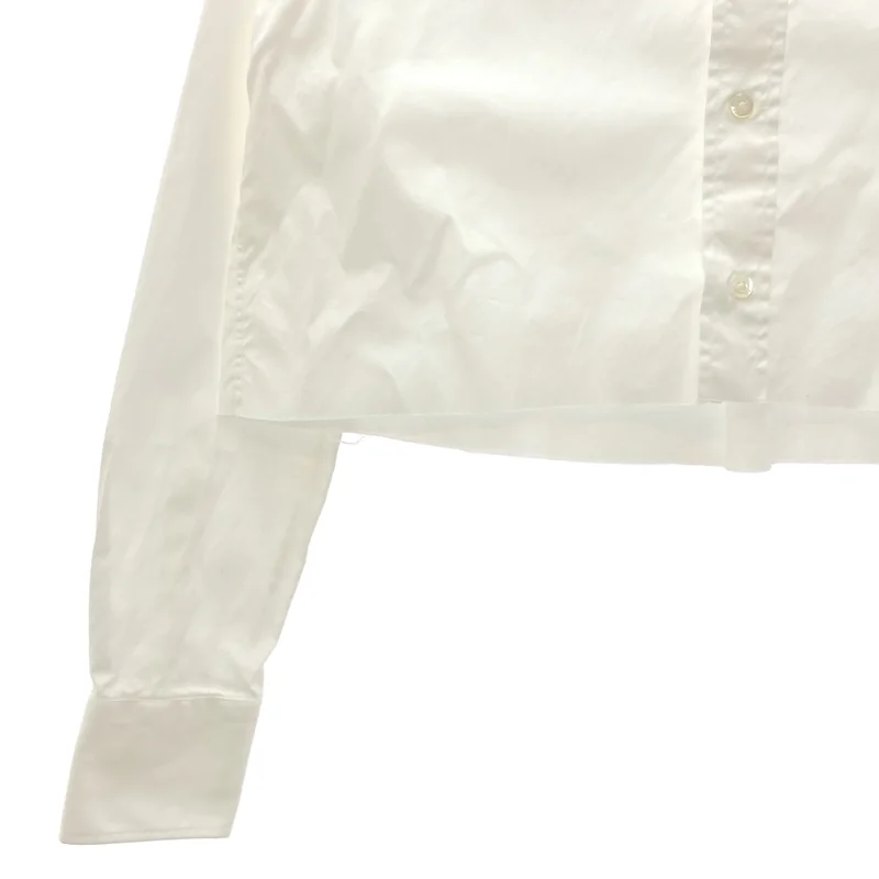 HOMME girls / オム ガールズ | クロップド シャツ_長袖 | S | レディース