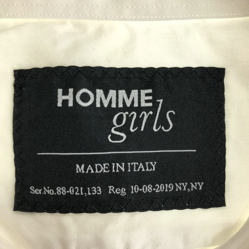 HOMME girls / オム ガールズ | クロップド シャツ_長袖 | S | レディース