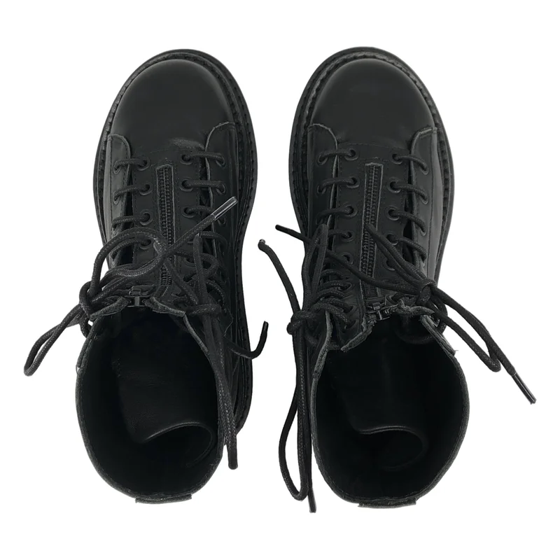 REGULATION Yohji Yamamoto / レギュレーションヨウジヤマモト | SOFT OIL LEATHER A F ZIP MILITARY BOOTS | 5 | レディース