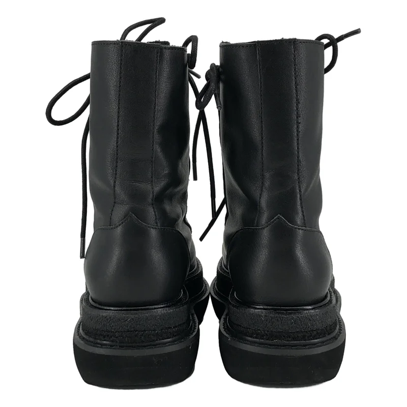REGULATION Yohji Yamamoto / レギュレーションヨウジヤマモト | SOFT OIL LEATHER A F ZIP MILITARY BOOTS | 5 | レディース