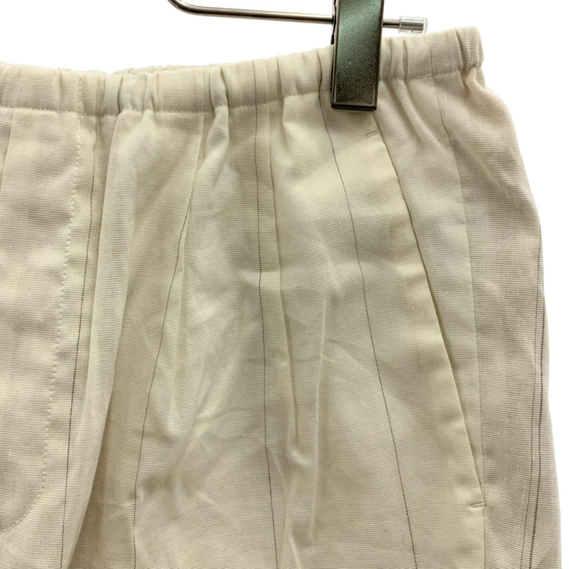MAATEE&SONS / マーティー&サンズ | Ex. C/Li STRIPE EASY SHORTS / コットンリネン ストライプイージーショーツ | 2 | オフホワイト | メンズ MAATEE&SONS / マーティー&サンズ | Ex. C/Li STRIPE EASY SHORTS
