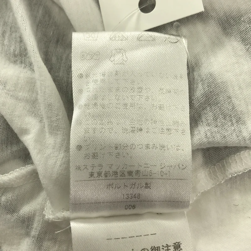 STELLA McCARTNEY / ステラマッカートニー | 総柄 ゼブラ アシンメトリー Tシャツ カットソー | 36 | レディース