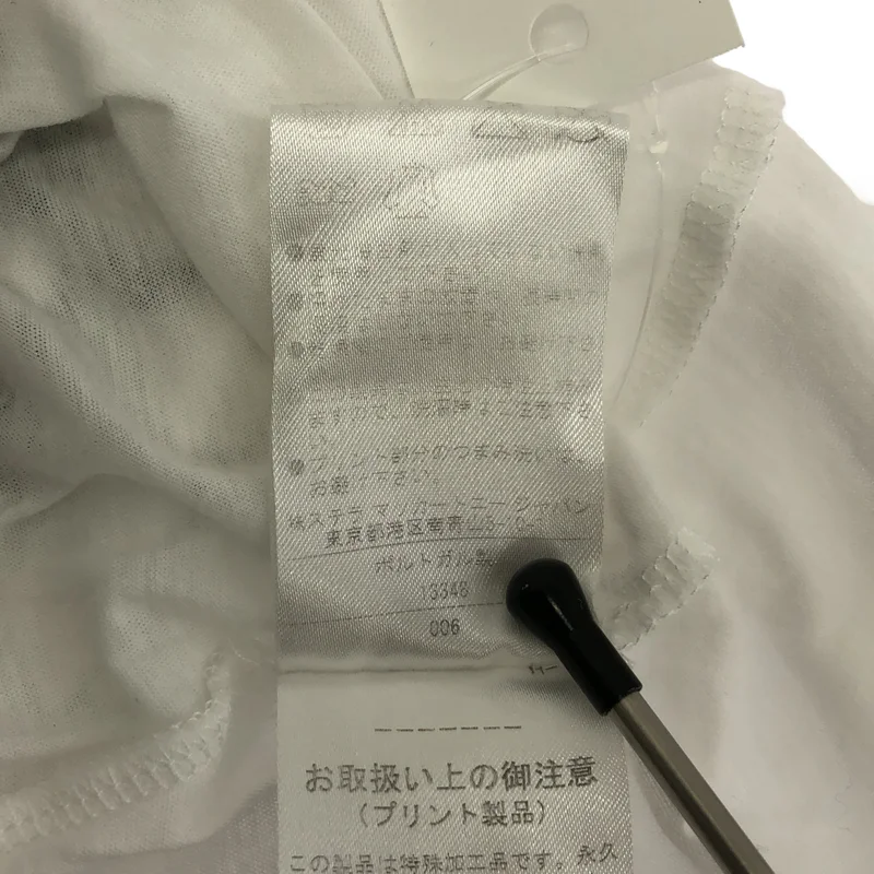 STELLA McCARTNEY / ステラマッカートニー | 総柄 ゼブラ アシンメトリー Tシャツ カットソー | 36 | レディース