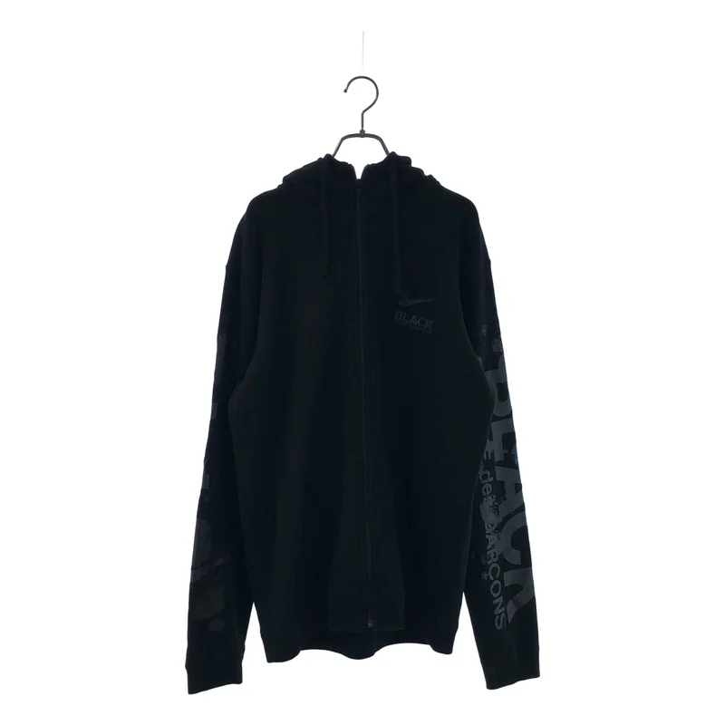 BLACK COMME des GARCONS / ブラックコムデギャルソン | 2018AW | ×NIKE / ロゴプリント ジップパーカー | XL | メンズ