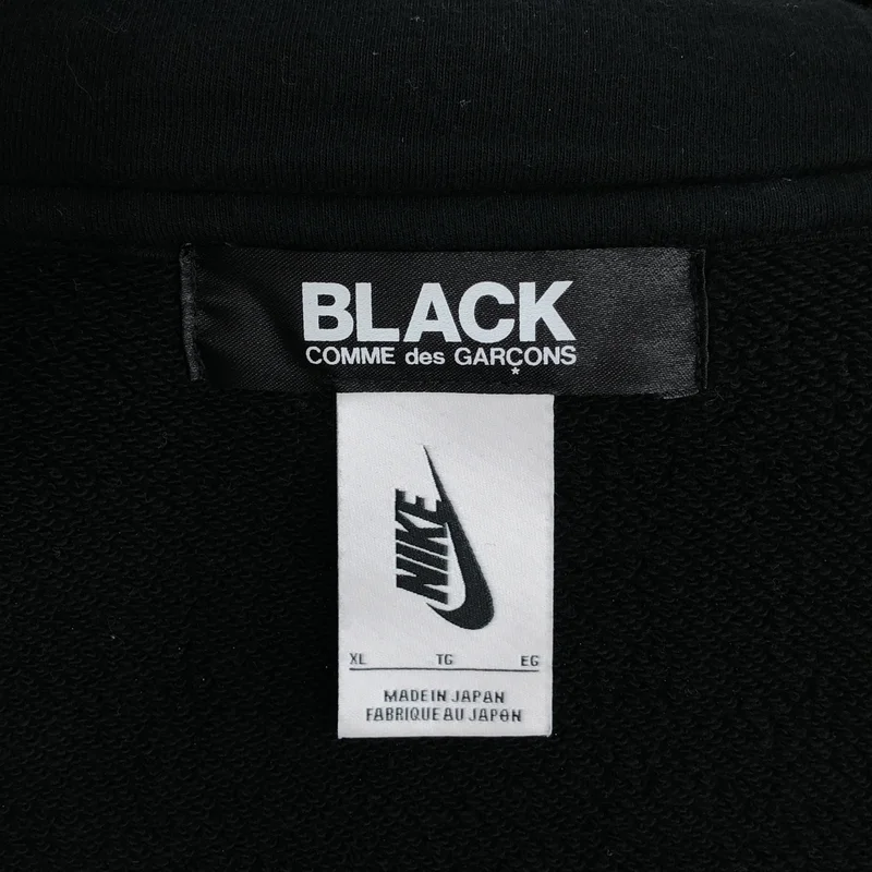 BLACK COMME des GARCONS / ブラックコムデギャルソン | 2018AW | ×NIKE / ロゴプリント ジップパーカー | XL | メンズ