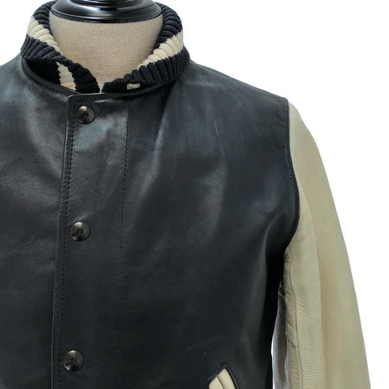 JUNYAWATANABE COMMEdesGARCONS MAN / ジュンヤワタナベマン | 2010AW | × VANSON / レザー ジップアップ スタジアムジャンパー | S | メンズ