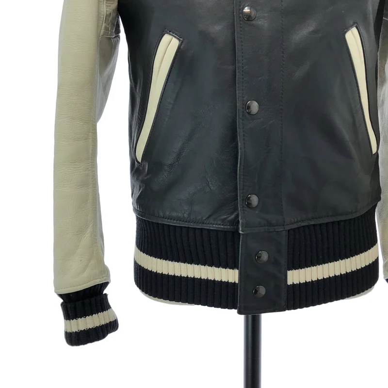 JUNYAWATANABE COMMEdesGARCONS MAN / ジュンヤワタナベマン | 2010AW | × VANSON / レザー ジップアップ スタジアムジャンパー | S | メンズ