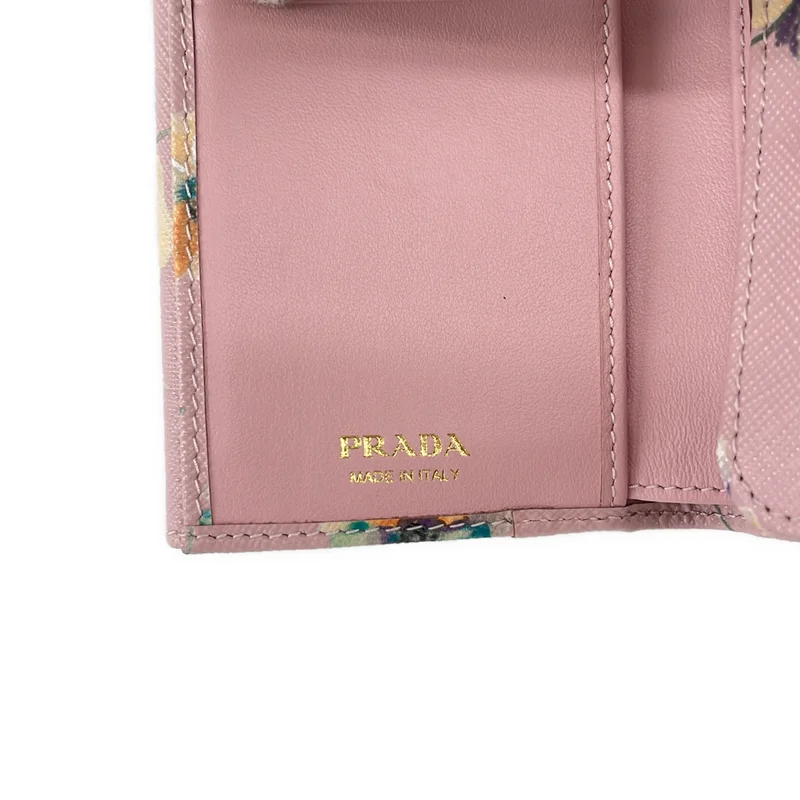 PRADA / プラダ | 三角ロゴプレート サフィアーノ 3つ折り財布 / 1MH043 |