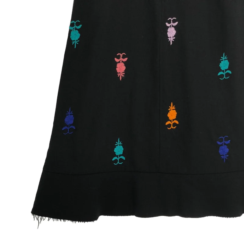 tricot COMME des GARCONS / トリココムデギャルソン | 2001AW | ウール 断ち切り 刺しゅう スカート | M | レディース