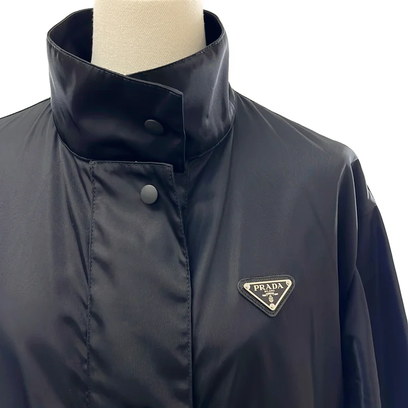 PRADA / プラダ | 2022 | Re Nylon トライアングルロゴ  ロングコート / 29L086 | 36 | レディース