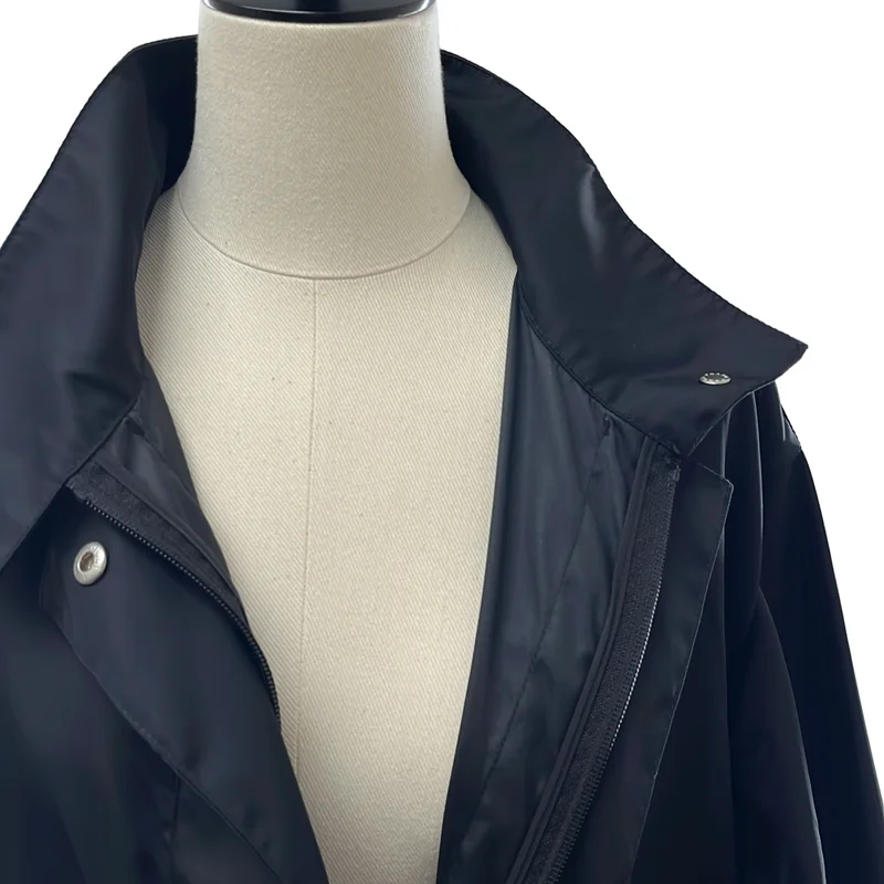 PRADA / プラダ | 2022 | Re Nylon トライアングルロゴ  ロングコート / 29L086 | 36 | レディース