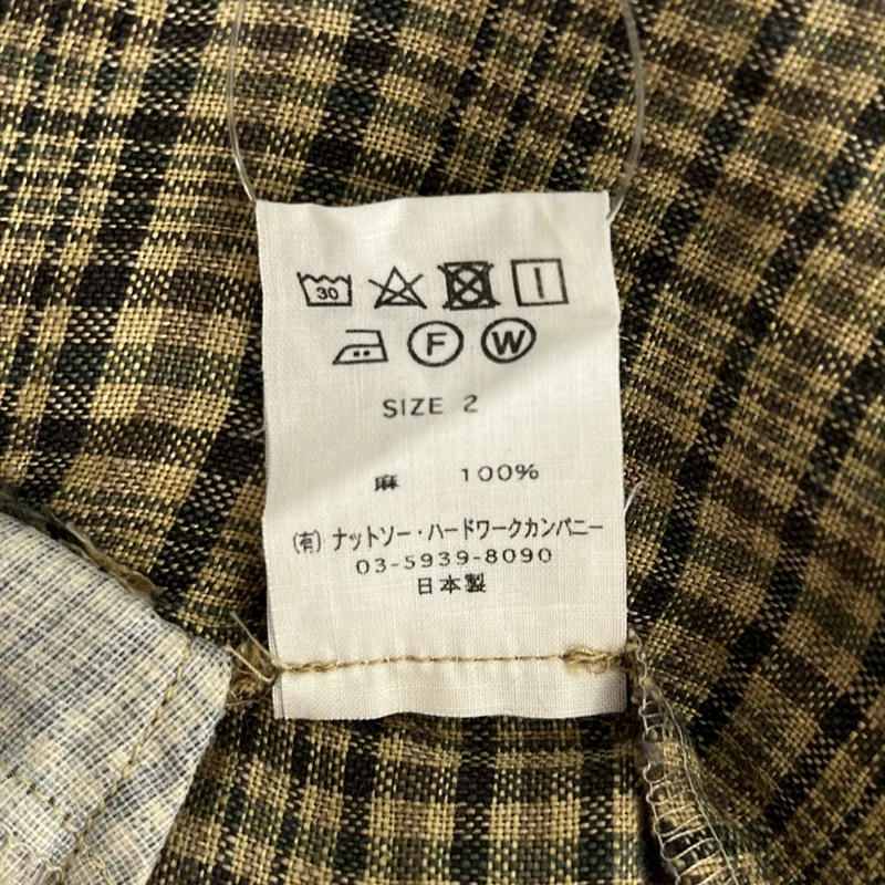 TOUJOURS / トゥジュー | リネン チェック イージーパンツ | 2 | レディース
