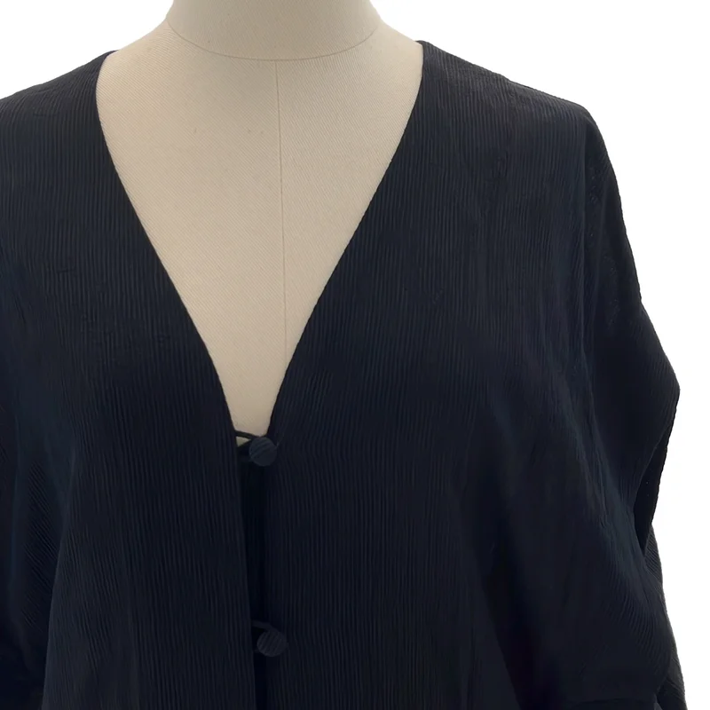 Mame Kurogouchi / マメクロゴウチ | Melange Stripe V-Neck Dress メランジストライプ Vネックワンピース | 3 | レディース