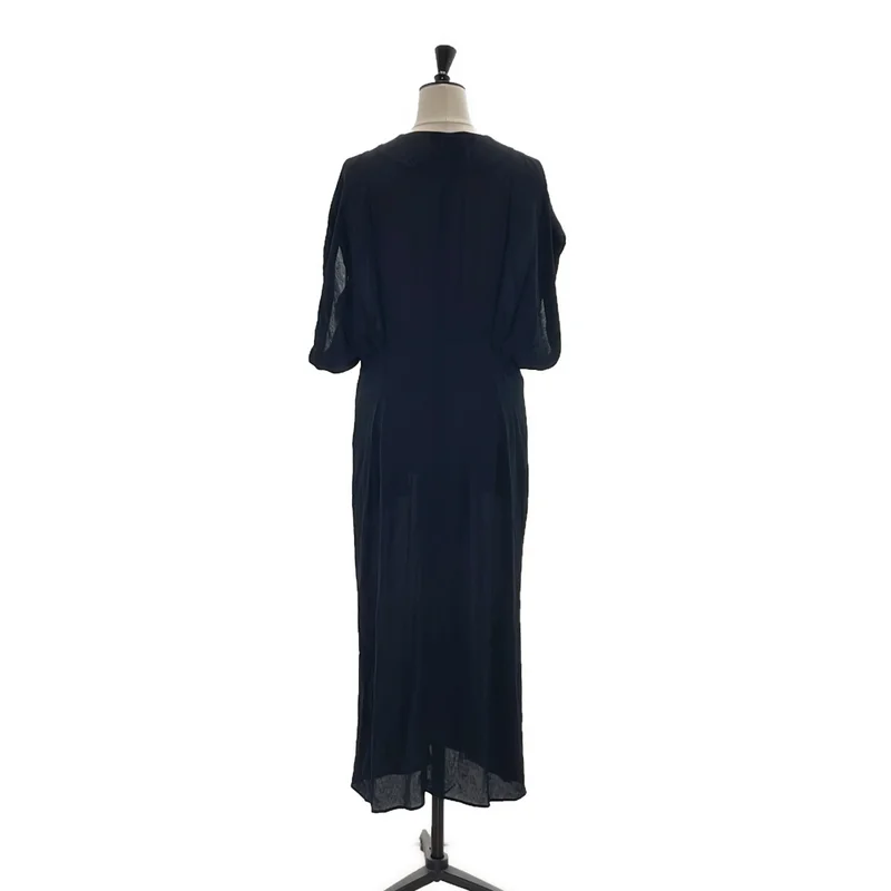 Mame Kurogouchi / マメクロゴウチ | Melange Stripe V-Neck Dress メランジストライプ Vネックワンピース | 3 | レディース