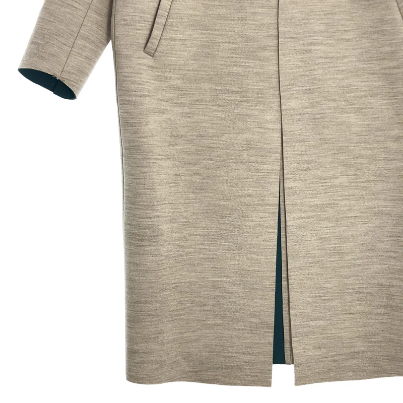 ENFOLD / エンフォルド | ウール ボンディング ノーカラーコート | 36 | レディース