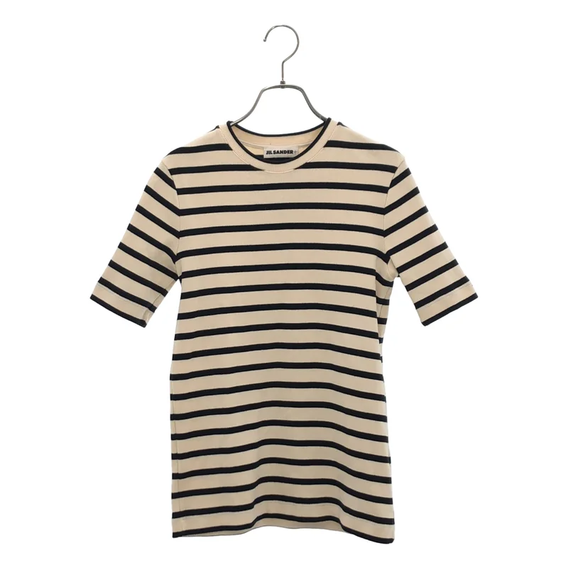 JIL SANDER+ / ジルサンダープラス | ボーダー コットンニット | S | レディース