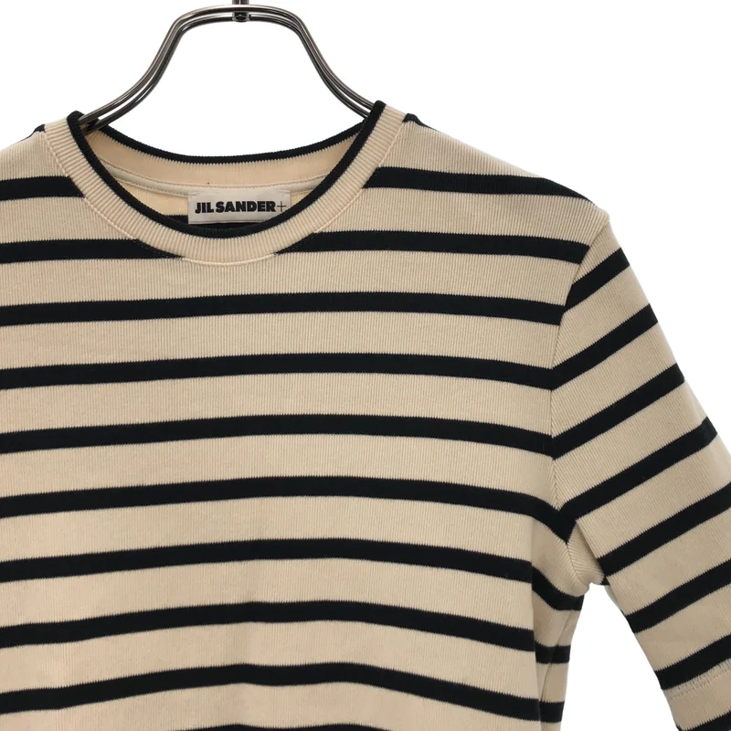 JIL SANDER+ / ジルサンダープラス | ボーダー コットンニット | S | レディース