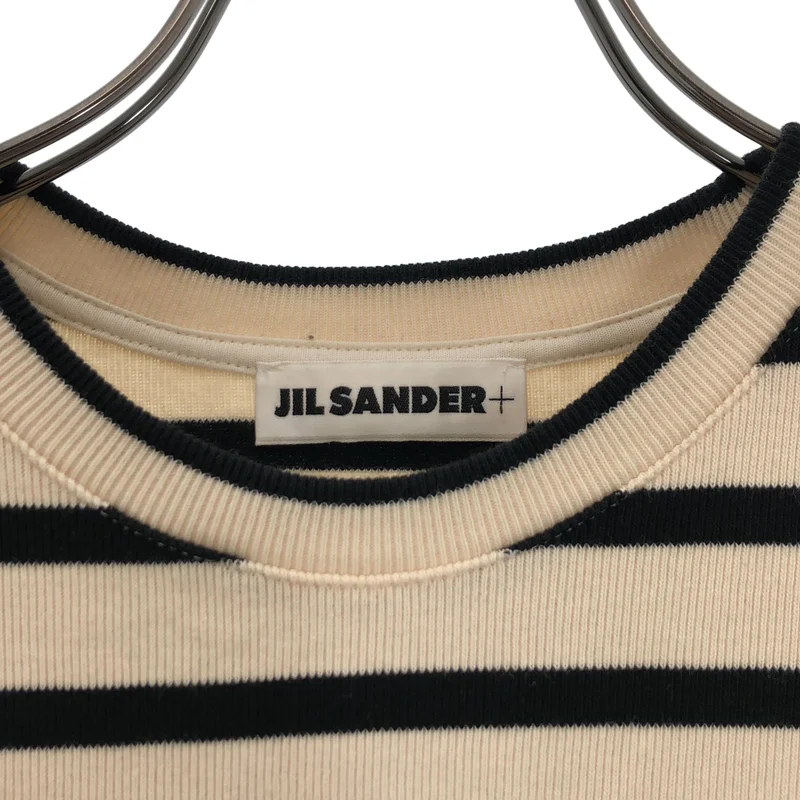 JIL SANDER+ / ジルサンダープラス | ボーダー コットンニット | S | レディース
