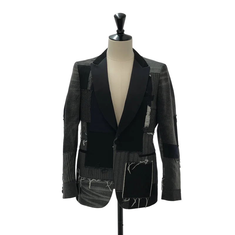 JUNYAWATANABE COMMEdesGARCONS MAN / ジュンヤワタナベマン | 2025SS | パッチワーク デニムテーラードジャケット | S | メンズ