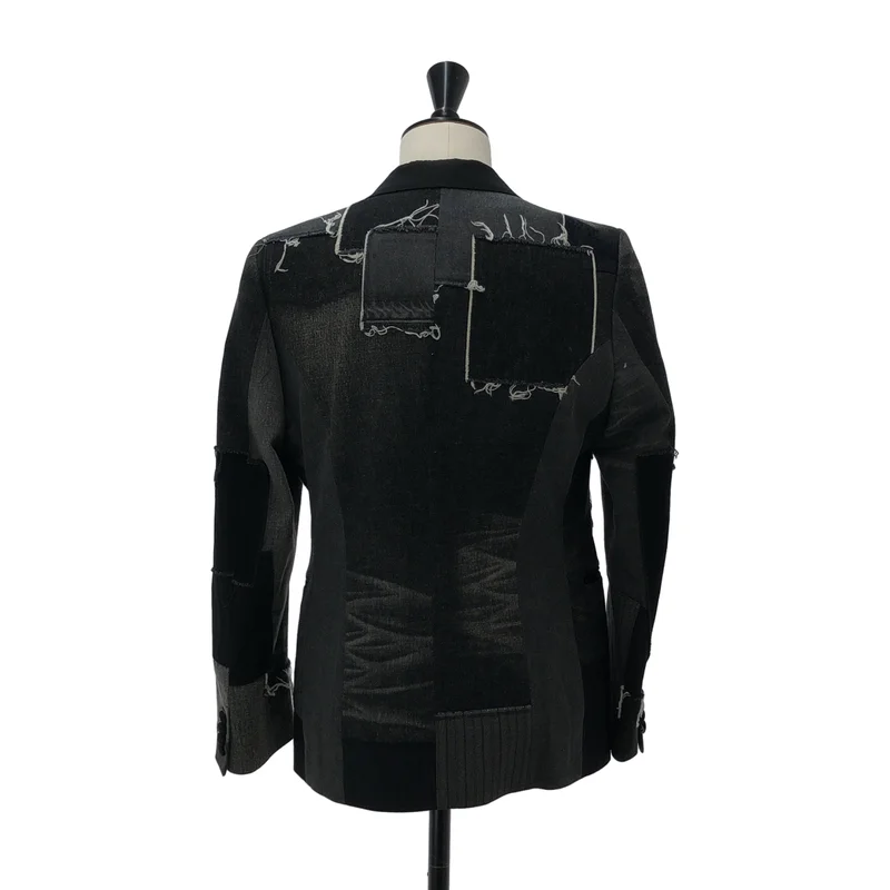 JUNYAWATANABE COMMEdesGARCONS MAN / ジュンヤワタナベマン | 2025SS | パッチワーク デニムテーラードジャケット | S | メンズ