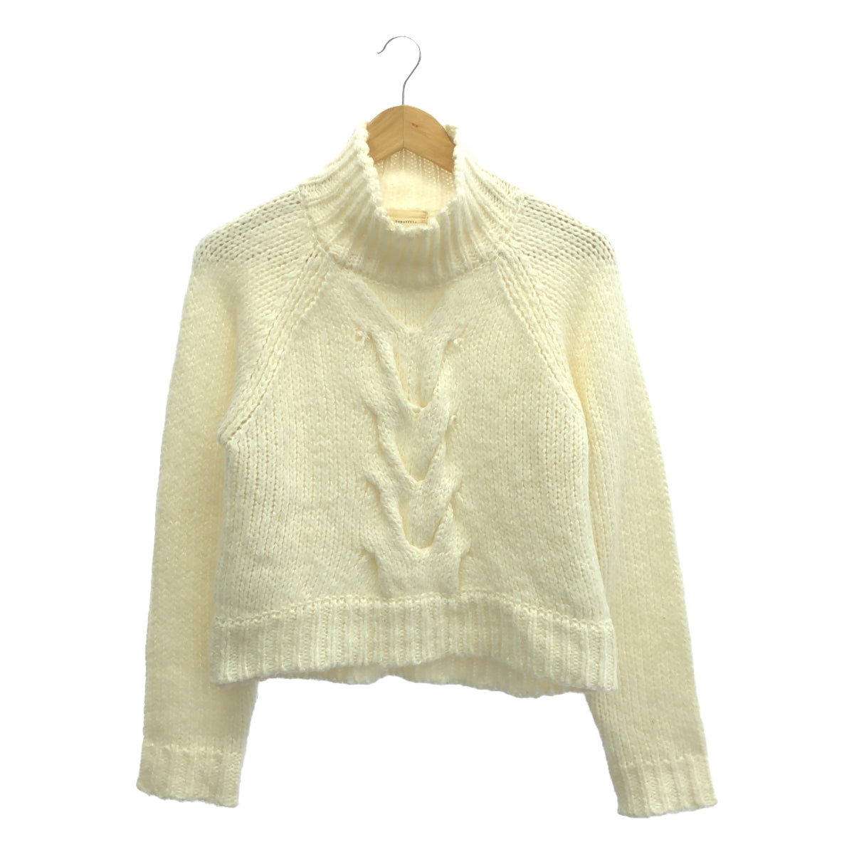 TODAYFUL ハイネックケーブルニット シンプル ケーブル編み 黒 秋冬 セール】 ハイネックケーブルニットプルオーバー（オフホワイト