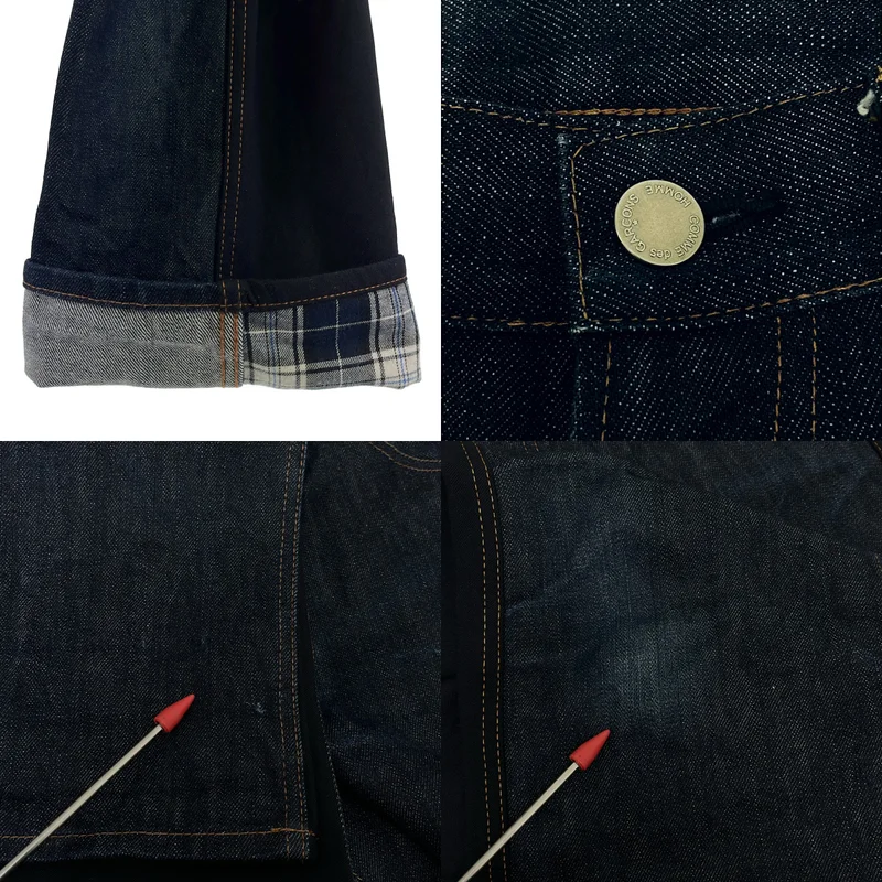 COMME des GARCONS HOMME / コムデギャルソンオム | 2014AW | ウール ドッキング デニムパンツ | M | メンズ